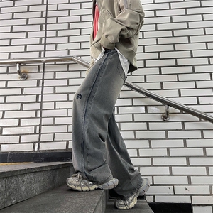 港风潮男牛仔裤嘻哈ins潮高街潮流痞帅长裤N0808-P50图片