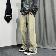秋冬美式高街棕色加绒加厚牛仔裤货号K658P60控78（加绒P75控98），男装牛仔裤，电商A063