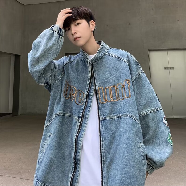 秋季青春流行男夹克文艺潮外套 QJ50 P70图片