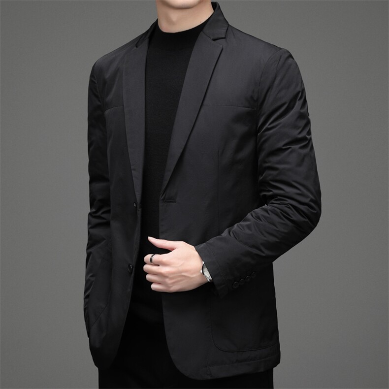 CDYR6629963钱塘2020-2秋冬中年男士商务休闲羽绒西服外套P230,男装羽绒服,钱塘207-2