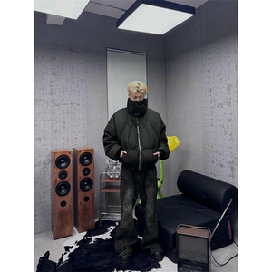 立领羽绒棉衣棉服男2024秋冬新款宽松保暖短款面包服 M265图片