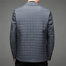2021爸爸棉衣冬季男中年休闲外套翻领中老年棉服MNSA219918-P200，男装棉衣，电商B212（原钱塘6029）