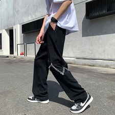 现货美式hiphop裤男宽松vibe裤潮牌高街ins链条工装K2577-P46，男装休闲裤，星座512-2