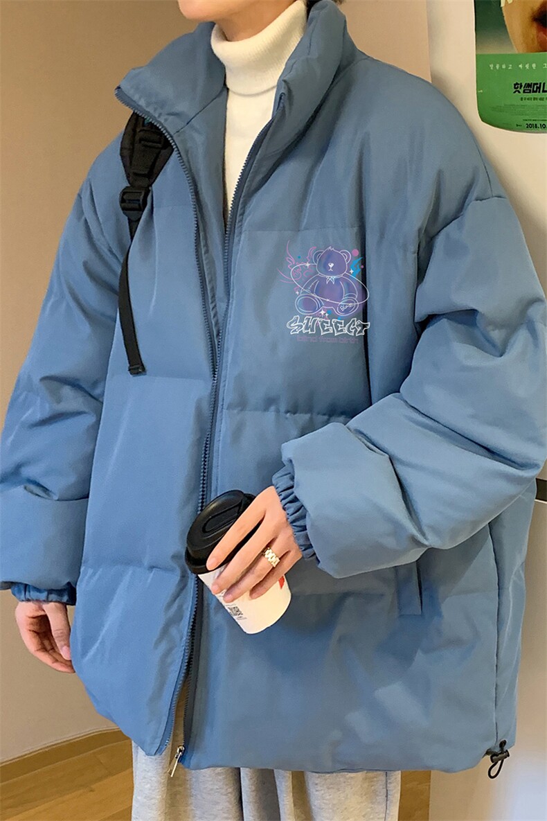 秋冬新款韩版加厚保暖立领宽松棉服外套男MY62026P115控138,男装棉衣,电商A268A