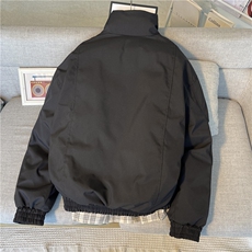 现货！街头感百搭立领宽松休闲冬季棉服-LK80203-特批90，男装棉衣，电商A061