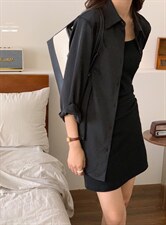 香丽迪网红chic高级感丝滑醋酸外披两件套，其它，香丽迪1