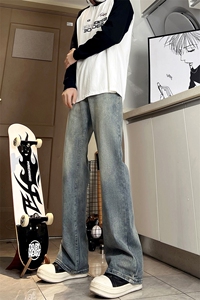 A178  秋冬季新款美式休闲牛仔裤男直筒宽松7003  P55限价68图片