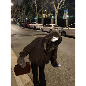 两面穿现货重磅短款座山雕棉衣男女双面穿毛毛绒棉服加厚外套图片