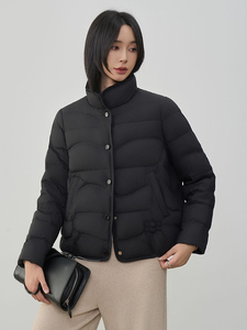 2025新款90白鸭绒羽绒服杜哪款常规无帽短款否保暖中古风白鸭绒图片