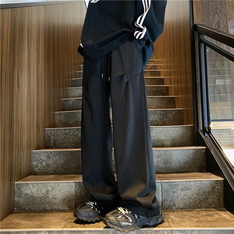 秋季新款潮流褶皱美式运动休闲宽松卫裤B315-K24256-特p30控58,男装休闲裤,电商B315