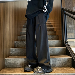 秋季新款潮流褶皱美式运动休闲宽松卫裤B315-K24256-特p30控58图片
