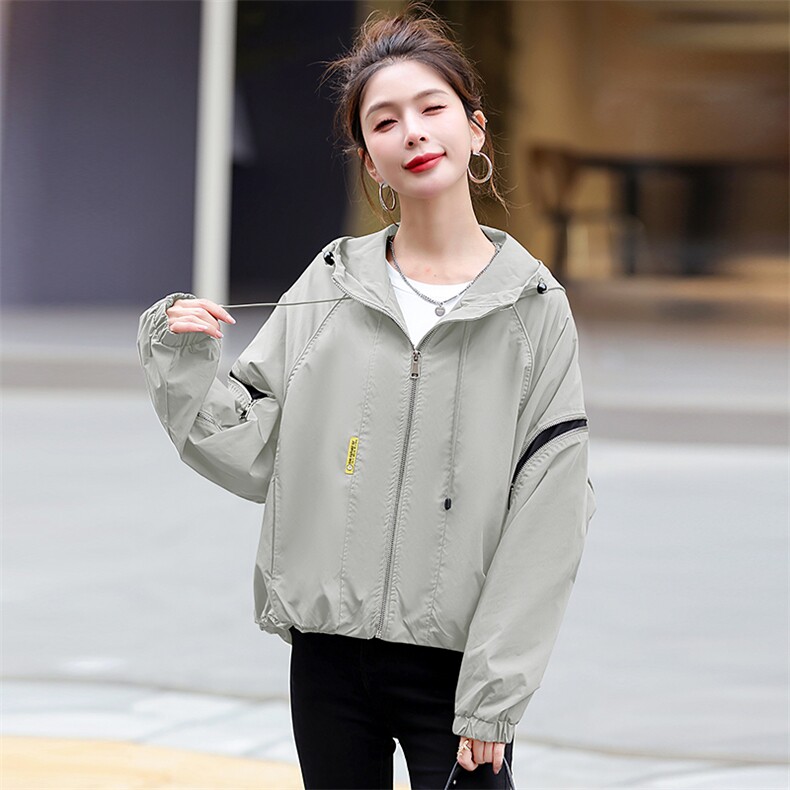 风衣外套女短款2025春秋新款休闲大码胖mm上衣妈妈洋气初秋短外套,女装短外套,梦芯尔