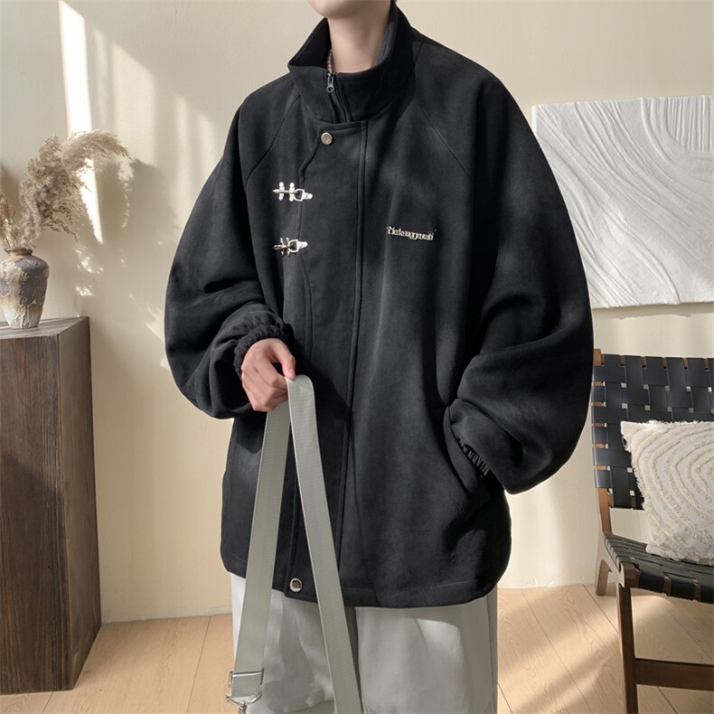 重磅！麂皮绒复合夹克飞机扣外套CP43-特P60控价：108,男装夹克,电商B371