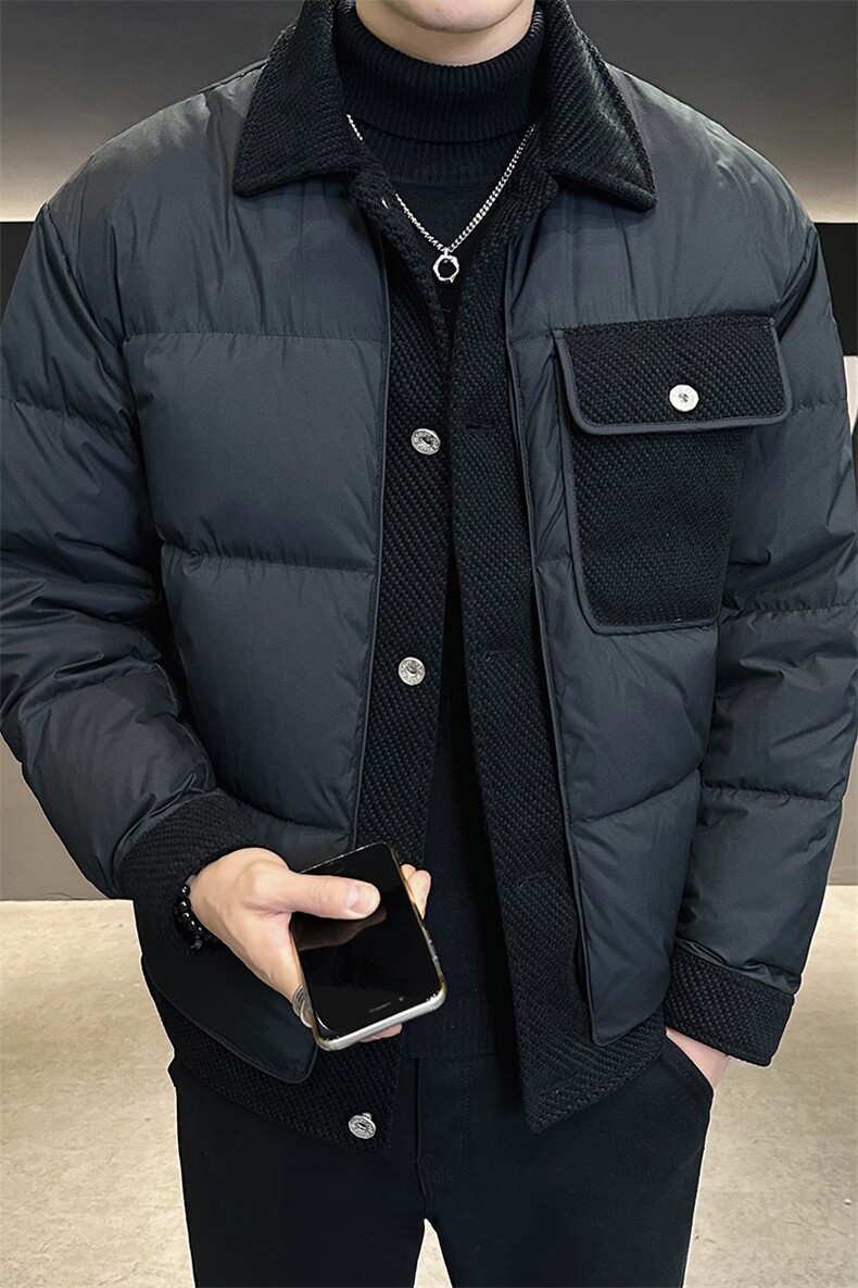 新标90白鸭绒男士羽绒服特批160元有报告A313-8322-P160,男装羽绒服,电商A313