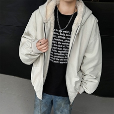 美式复古简约夹克连帽棉服外套男女新款棉袄冬季MF317-P109，男装夹克，星座412-2