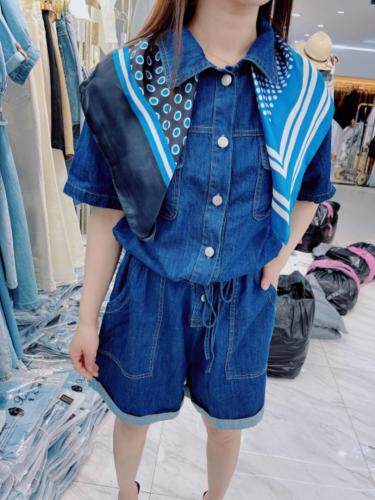 夏季牛仔连体裤，女装连体裤，雪儿诱惑