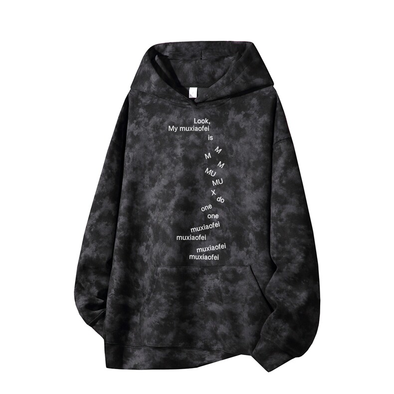 得物供货、重磅420克现货麂皮绒扎染卫衣HD019-1-WL25215ZR-P45,男装卫衣,电商019-1