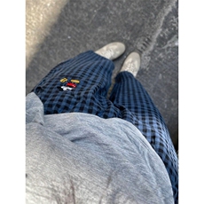 格子女款长裤棉纱大码宽松薄款可爱可外穿遛弯裤家居裤KW110，男装休闲裤，星座1116A（原606A-3）