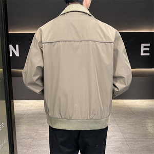 K502-P90 新款商务夹克外套秋新款休闲夹克男士时尚宽松外套图片