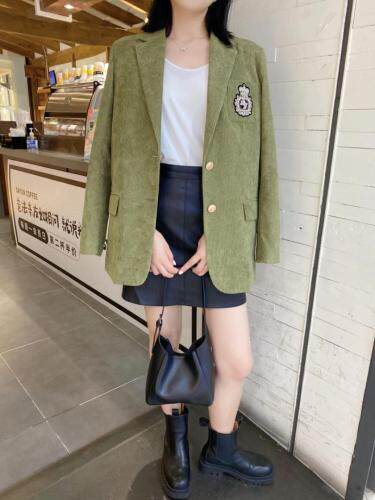 【现货】2021秋季新品灯芯绒系列西装跑量，女装西装，蓝典