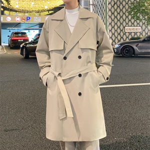 2025秋季新款双排扣风衣男长款上衣外套DSA157B-J2525-P108,胖妹妹西装穿着搭配技巧图片
