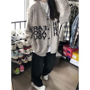 【有货】MY452LL-特P58秋冬高级感慵懒风开衫毛衣男美式针织外套图片