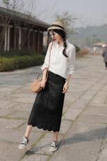 纯苎连衣裙小衫裤子裙子衬衣 时尚风 风淑女风休闲风，女装连衣裙，川哲