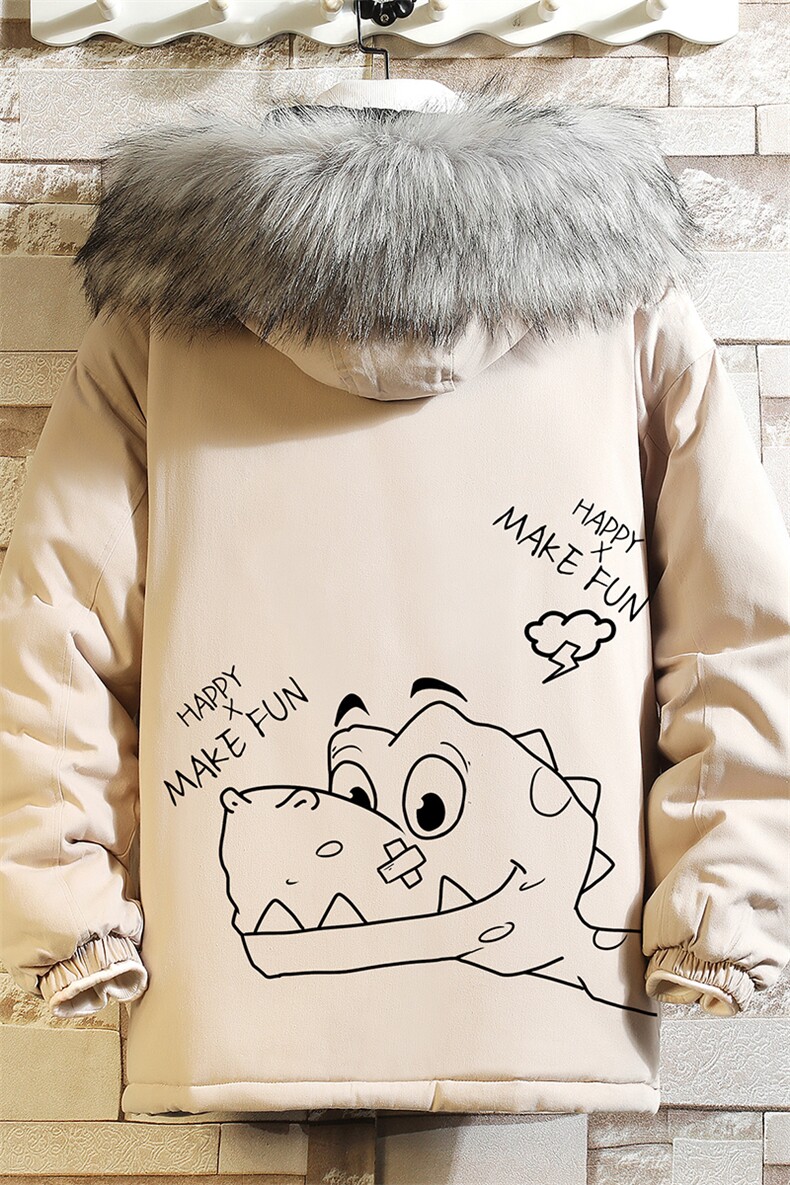 MM48136-P130冬季大毛领衣男士大码加厚袄男服砖墙,男装棉衣,电商A040A