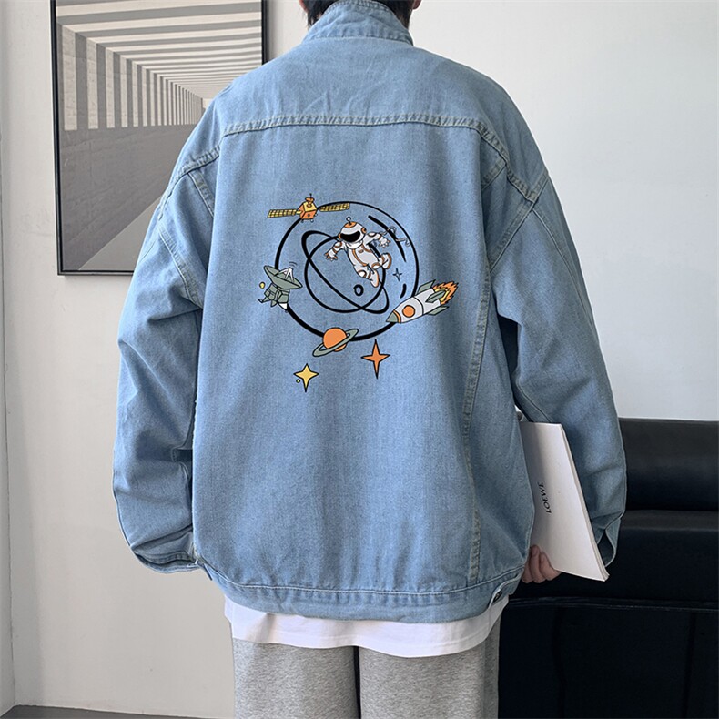 牛仔夹克男大码牛仔外套男茄克 NJ77142-P60图片