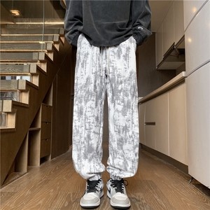 春季新款潮流灯芯绒扎染束脚宽松休闲长裤B315-K119-特p35控68图片