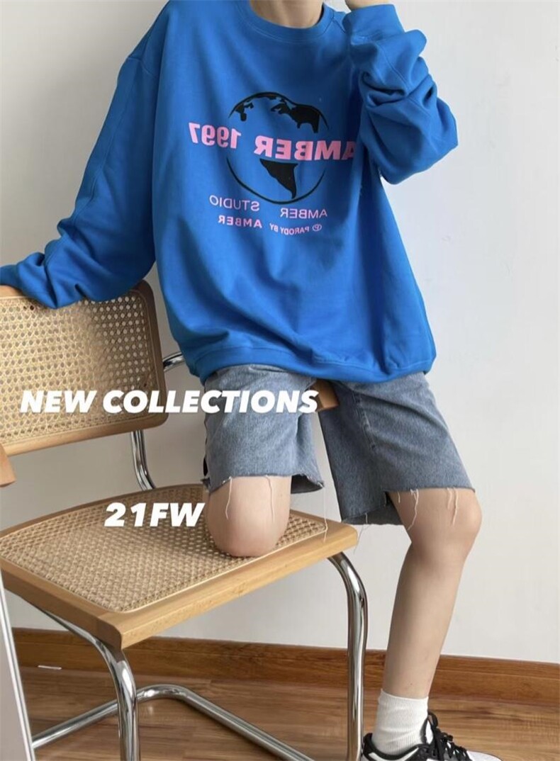 秋装新款地球amber卫衣，女装卫衣/绒衫，AMBER ZHANG