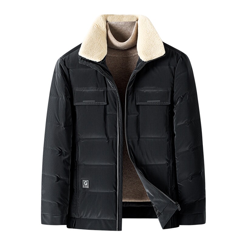 冬季新款羽绒服立领常规中青年男装商务休闲夹克外套HB92166-P295,男装羽绒服,电商B212（原钱塘6029）