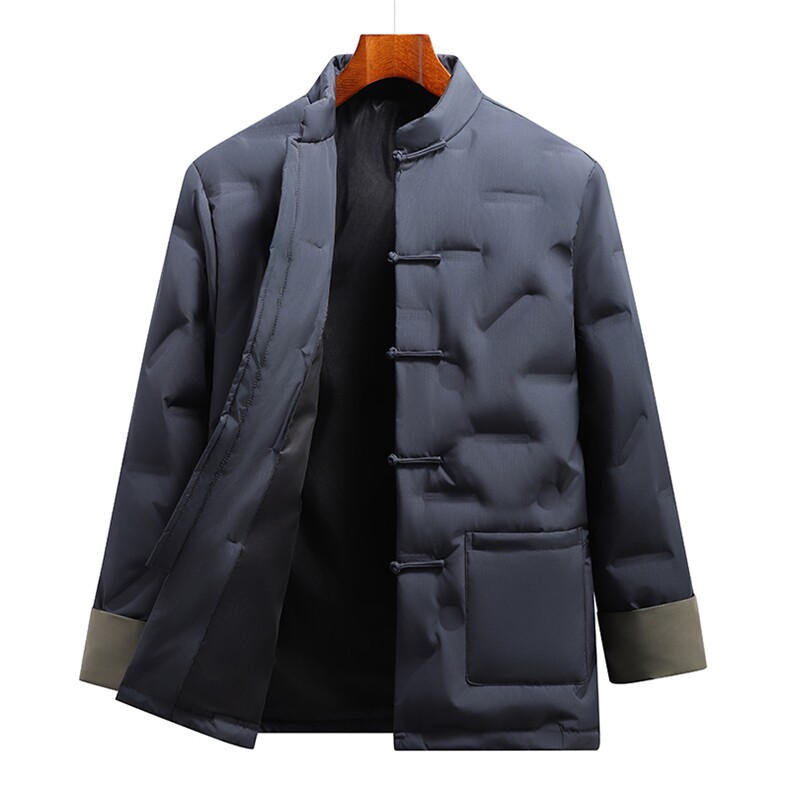 9366^冬季新款潮风加厚保暖羽绒服中式复古唐装羽绒服外套,男装羽绒服,钱塘777(原3023)