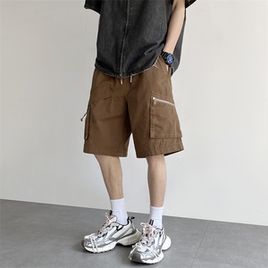2025夏季新款美式高街工装裤短裤潮男休闲裤五分裤DK1373-P45控68图片