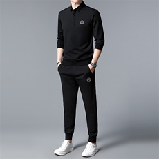 S30755-2钱塘2020-2春秋新款时尚休闲帅气潮流中年男士套装P132，男装休闲套装，钱塘207-2