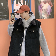 MJ205J-p68-限价98抖音情侣工装棉马甲男外穿大码羊羔毛cityboy，男装工装外套，星座116