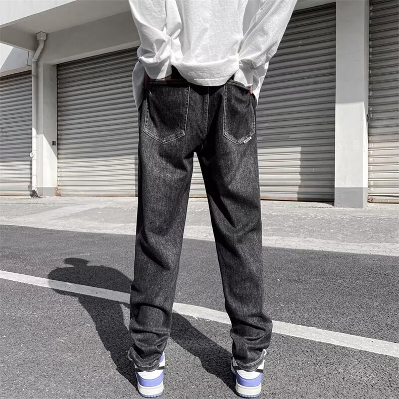 美式牛仔裤男春秋新款休闲直筒裤XB11P48,男装牛仔裤,星座1116-2