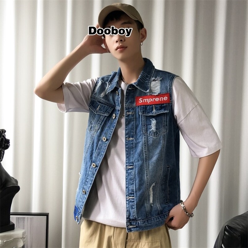 牛仔马甲男士坎肩外套背心马夹蓝色XZ1112-816-P55，男装背心/马甲，电商B223（原星座515-1）