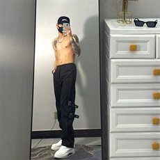 23潮九分裤百搭新款夏季男日常青春流行时尚潮牌KB002-P48，男装休闲裤，星座1109-3