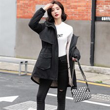 2020冬装新款显瘦时尚棉衣百搭保暖舒适棉服，女装棉衣/棉服，姿萝菲