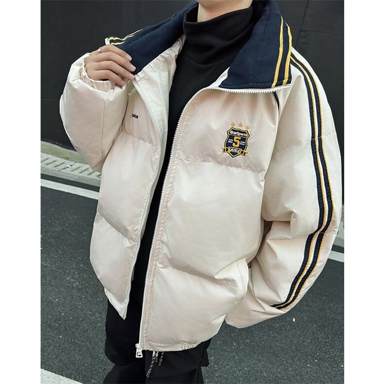手充棉港风潮牌宽松百搭立领时尚保暖男棉服 XZ212-1-QMY9092-P96图片