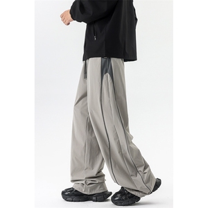 8XL-M 秋季美式潮牌裤子男士宽松撞色冲锋裤速干休闲长裤K9156P68图片