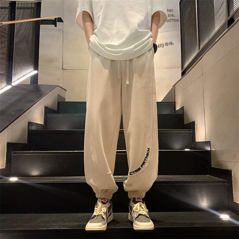 男潮直筒长裤潮流宽松型青春流行休闲裤K10090P48,男装休闲裤,星座1116-2