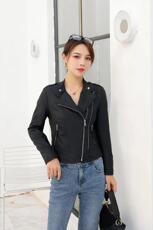 【现货】秋季新款！唯芬8860款短款皮外套皮衣机车风，女装皮衣，唯 芬