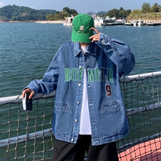 F198-P682024春季新款牛仔外套男韩版宽松潮流休闲百搭夹克现货，男装夹克，星座512-6