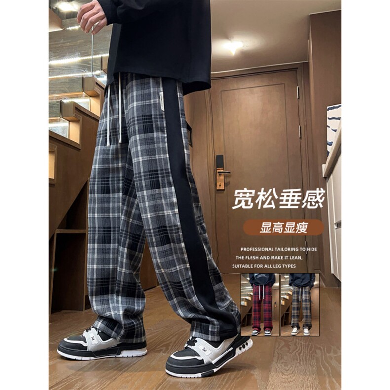 美拉德格2026秋季潮牌美式宽松直筒阔腿休闲裤A436-827-P38,男装休闲裤,电商A436