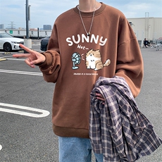 8XL圆领卫衣男超大码胖子肥佬大号长袖t恤S6402-P28加绒款-P33，男装卫衣，电商A040