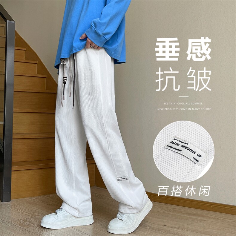 菠萝格裤子男款面料舒适男大码直筒春秋运动纯色长裤K930特批32,男装休闲裤,星座718-1