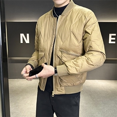 2025冬季新款店主风棒球领休闲高级感羽绒服外套男YR58153-P155，男装羽绒服，电商A413