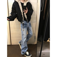 网图加绒加厚美式座山雕棉服男女秋冬宽松休闲棉衣-A2347P120，男装棉衣，电商B241